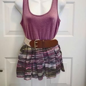 'EXIST' TUNIC SLEEVELESS W/ STRETCHY BELT, NWOT